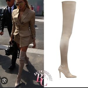 Tony Bianco Satin Stretch over the knee boots